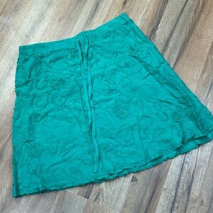 Max Studio Green Cotton Skirt